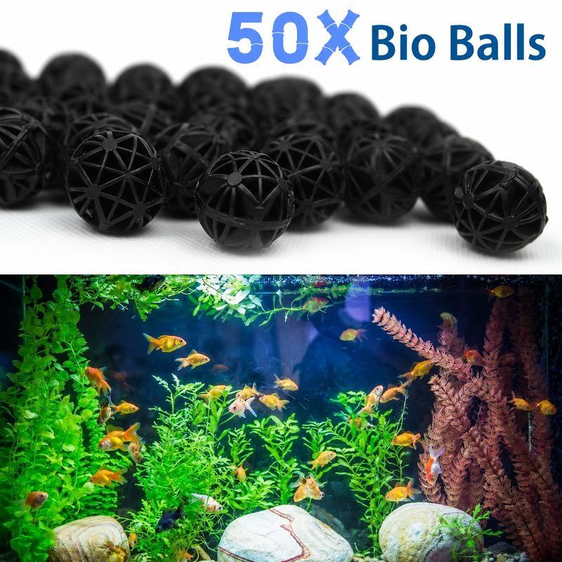 50 Stück 16mm Aquarium Bio-Fil – Marine Fish Tank Bewertung und Preis