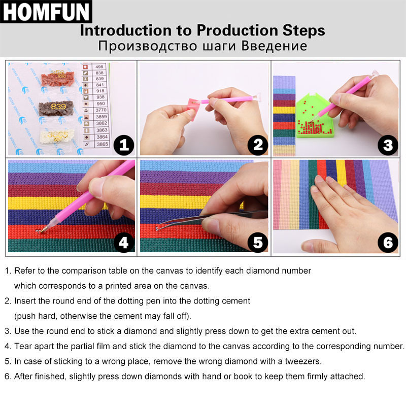 HOMFUN Vollquadrat/Runder Bohr – Marine Coral Bewertung und Preis