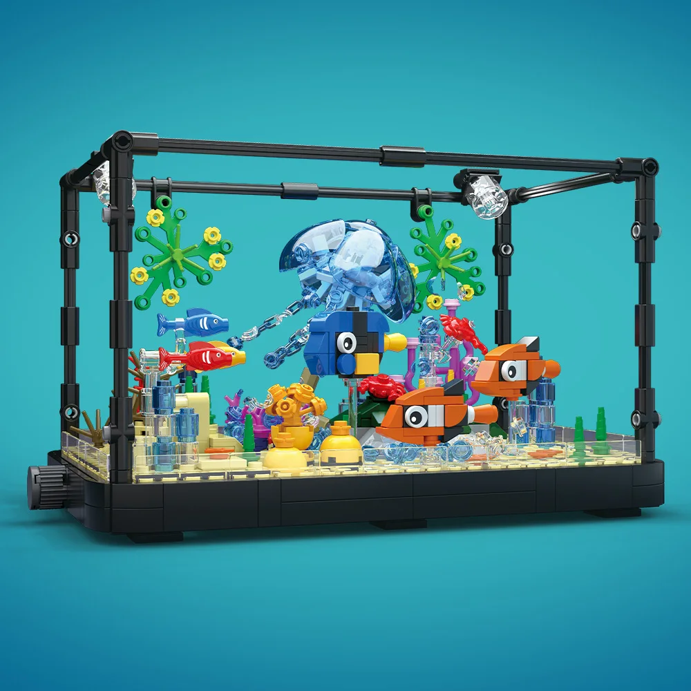 Aquarium-Baustein-Set mit Lich – Marine Fish Tank Bewertung und Preis